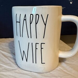 Rae Dunn Happy Wife Mug 20 Oz
